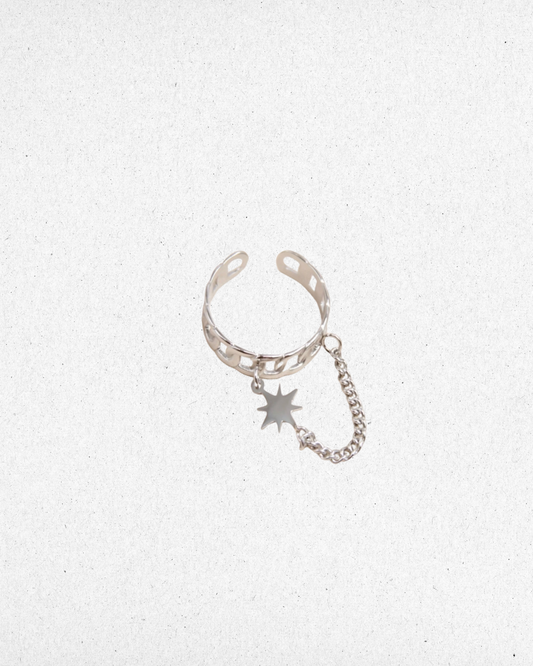 Bague étoile pendante
