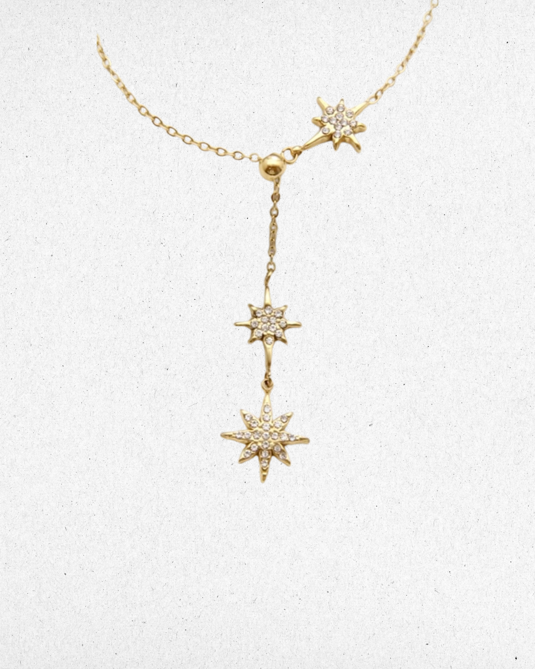 Collier coulissant étoile & strass