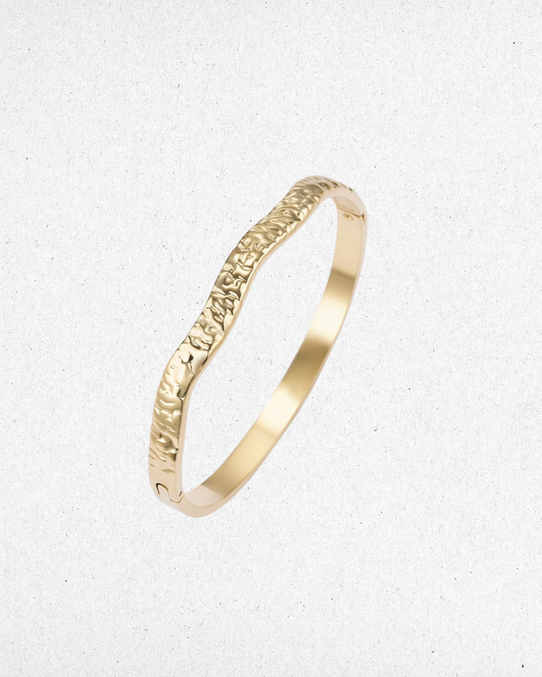 Bracelet jonc fin martelé