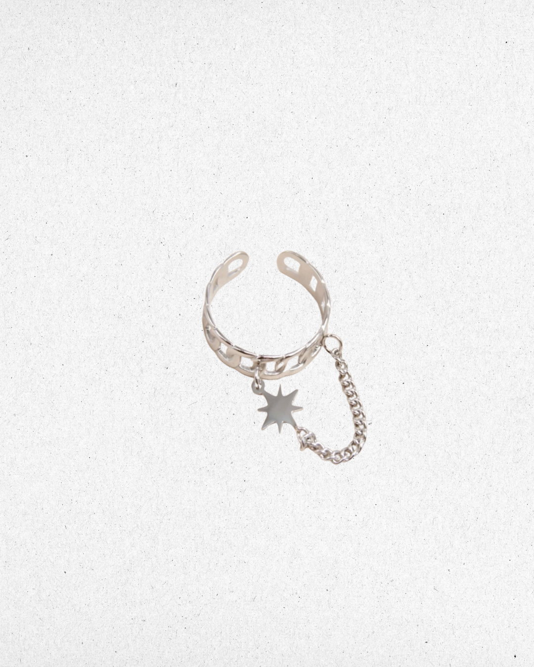 Bague étoile pendante