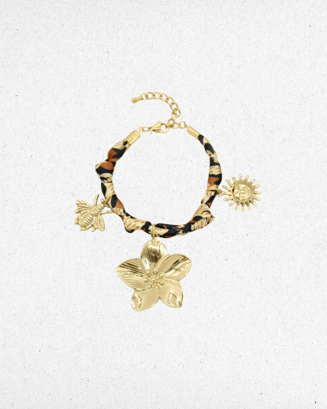 Bracelet foulard à charms