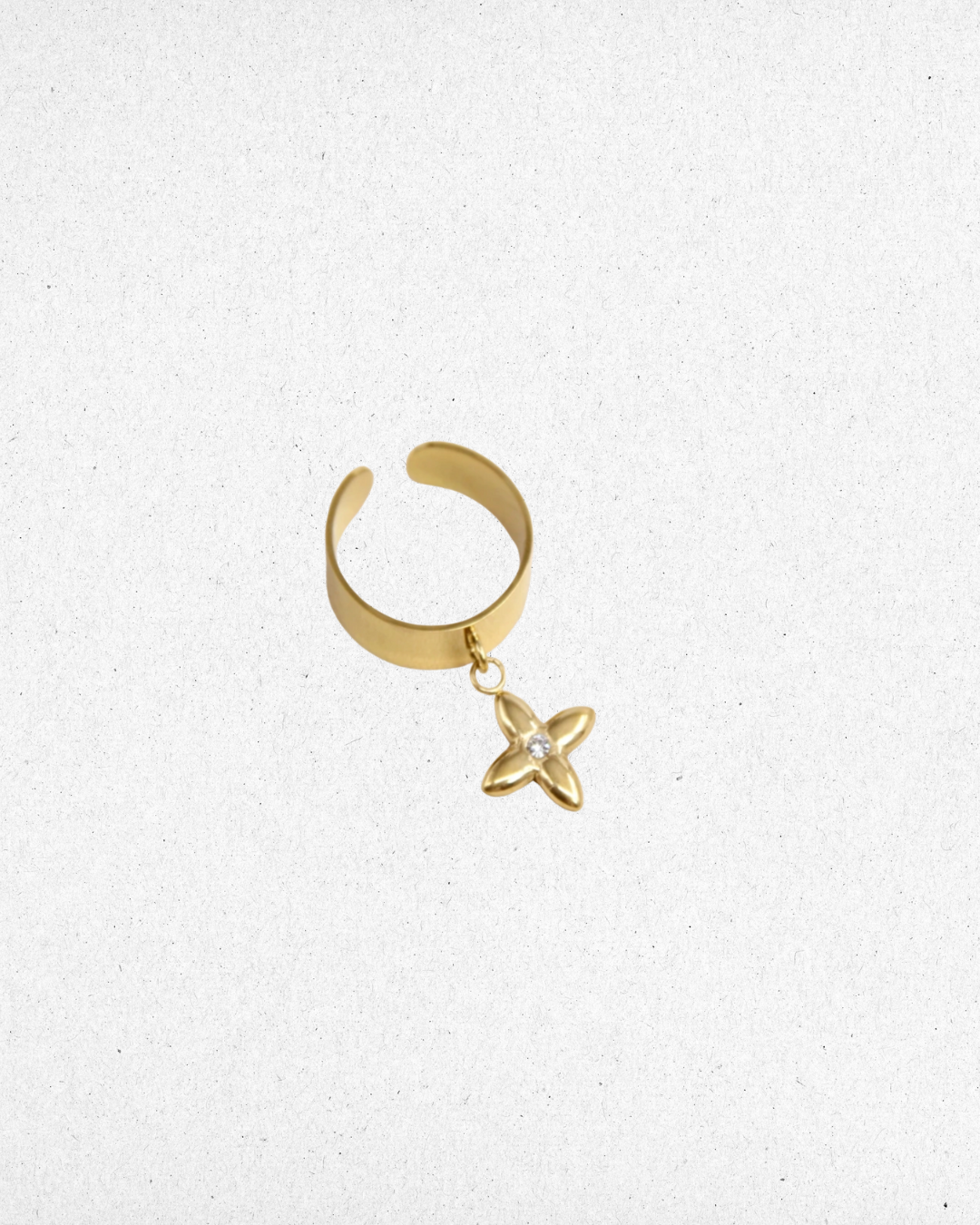 Bague étoile pendante