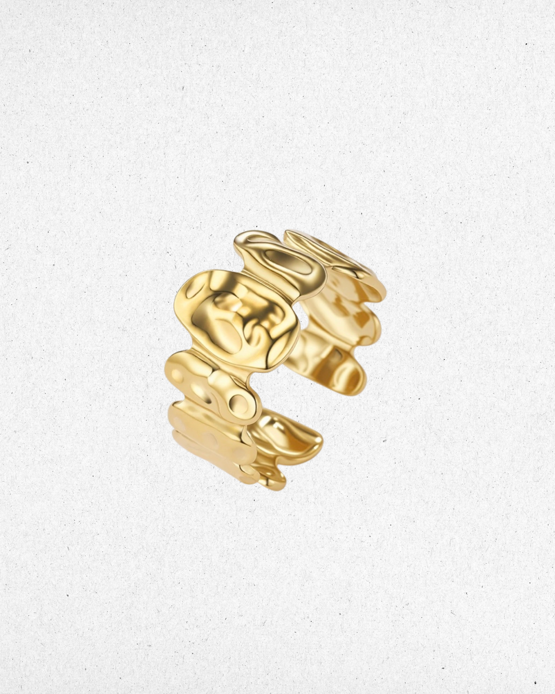 Bague bohème martelé