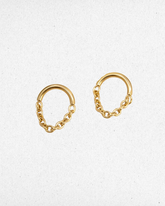 Boucles d'oreille maillon